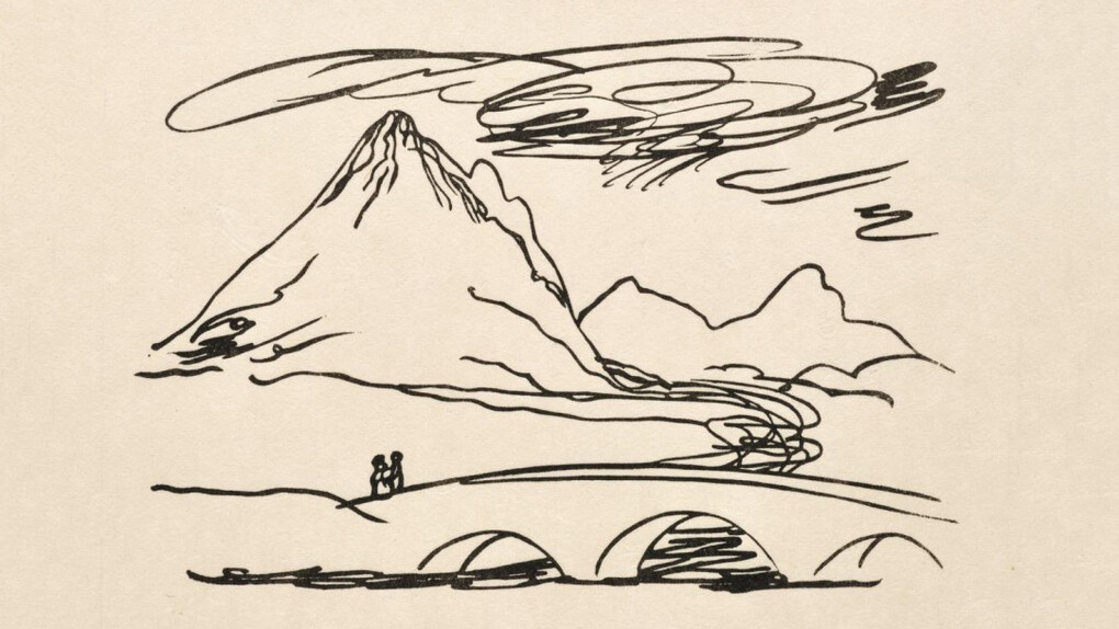 Franz Gertsch, Hochtal (Begegnung), 1957, 1997. Couretsy of Museum Franz Gertsch
