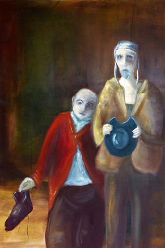 Galý, La Quête, Oil on Linen, 62" x 51"