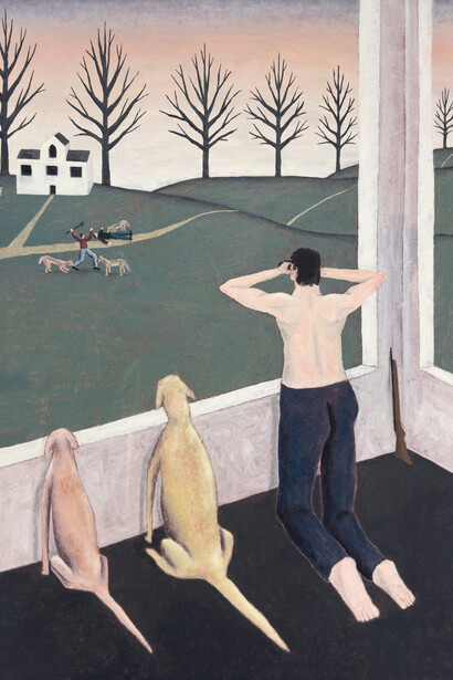 William Schaeuble, Guard dogs no. 2, 2024. Courtesy of Anna Zorina Gallery 