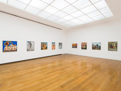 Erró, De imagem a imagem, vista de exposição. Cortesia da Fundação Iberê Camargo