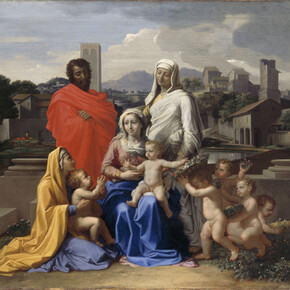 Nicolas Poussin (1594-1665), The Holy Family with Saints Anne, Elizabeth and John, 1649, Photo © National Gallery of Ireland
