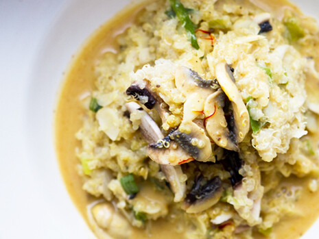 Risotto de quinua y champiñones