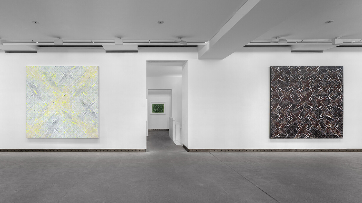 Ding Yi, Installation views, Constellations, Galerie Karsten Greve Paris, 2025. Photo by Nicolas Brasseur