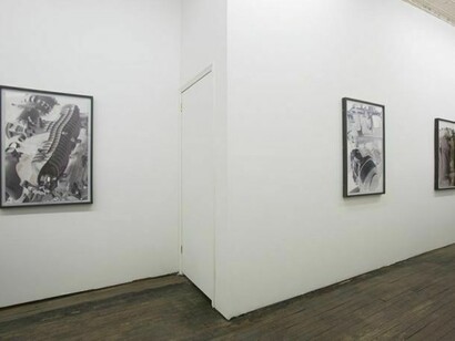 Installation view, main gallery: Joe Pflieger, Manifest, March 2014, at Monya Rowe Gallery