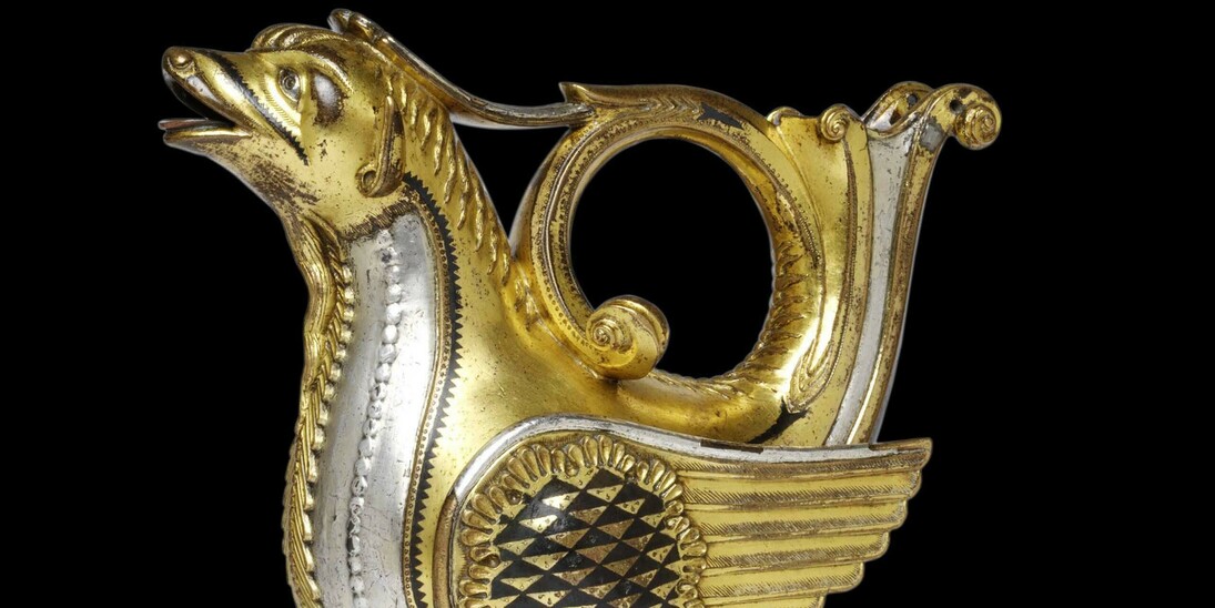 Griffin ewer, about 1120, possibly Germany or Belgium. Museum no. 1471-1870. © Victoria and Albert Museum, London