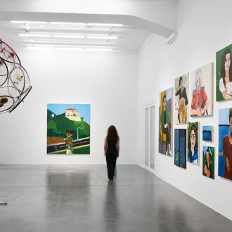 James Jarvaise und Henry Taylor, Sometimes a straight line has to be crooked, ausstellungsansicht. Mit freundlicher genehmigung der Galerie Hauser & Wirth