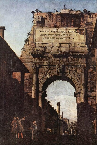Canaletto (1697-1768), L’Arco di Tito, 1742-1744