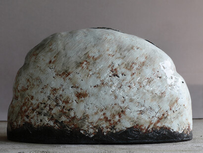 Lee Kang Hyo 이강효, Buncheong mountain-water,  분청산수, 2020. Courtesy of Denver Art Museum 