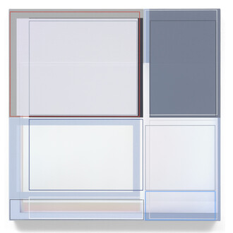 Patrick Wilson, Oyster Bar, 2015, Acrylic on canvas, 22 x 22 inches, 55.9 x 55.9 cm