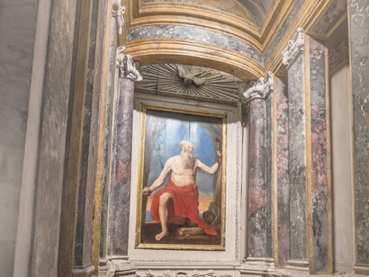 Cappella di San Girolamo, autore dell’architettura e del quadro è Antonio Gherardi, 1686, foto Claudio Bernardini