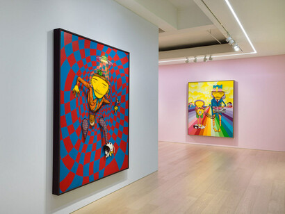 Osgemeos, Portal of dreams, exhibition view. Courtesy of Lehmann Maupin