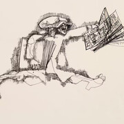 Vías y trazos. Poty 100 años. Cortesía del Museu Oscar Niemeyer