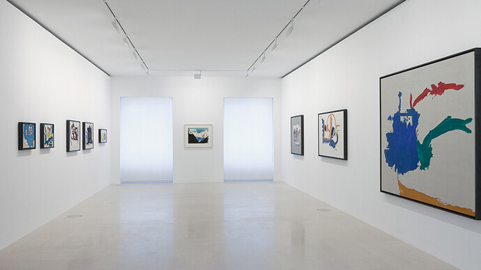 Helen Frankenthaler, Exhibition view. Courtesy of Gagosian