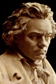 Busto de Ludwig van Beethoven.