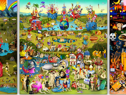The Armory Show. Carla Gannis. The Garden of Emoji Delights