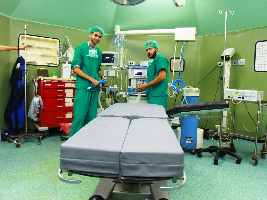 Hospital Equipment installed at A-Shifa hospital, Gaza 2015. Courtesy of Von Bartha 