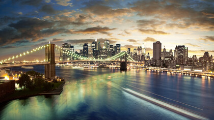 New York City by night