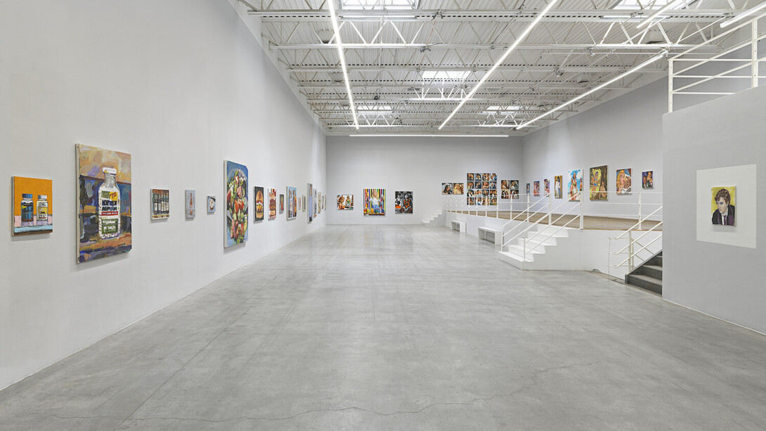 Walter Robinson, Let the music play, exhibition view. Courtesy of Jeffrey Deitch