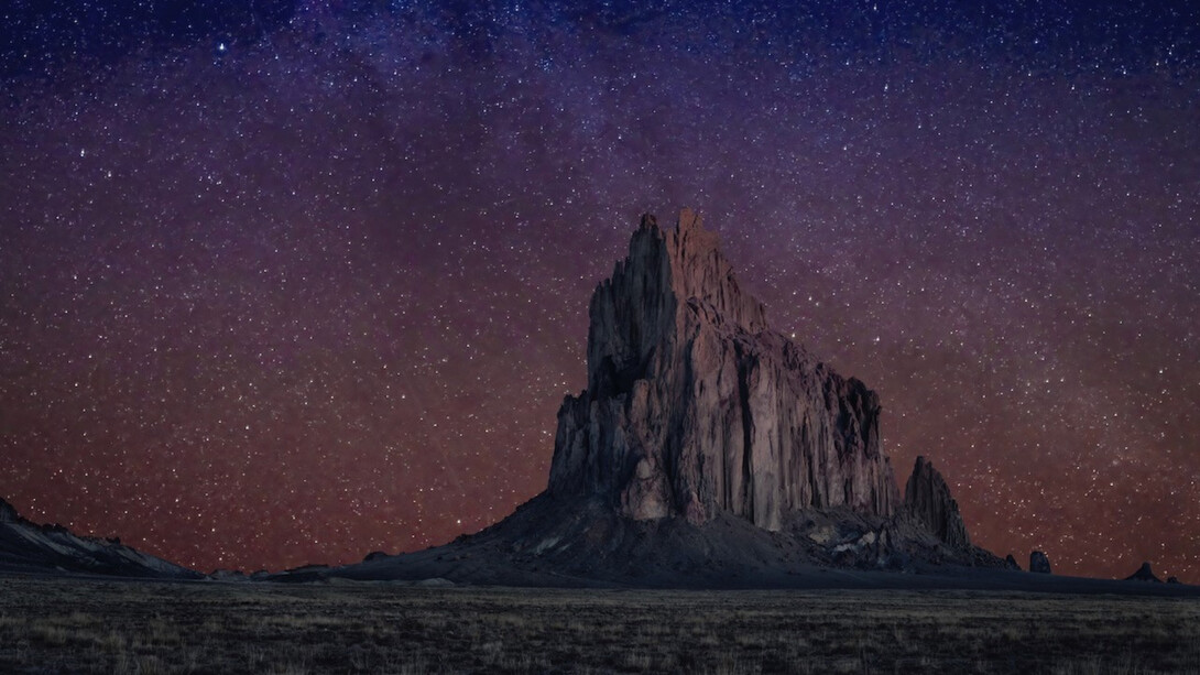 Steven J Yazzie, Throwing Stars Over Monsters, archival pigment print, 56x32 inches, ©
Steven J Yazzie 2023. Courtesy Gerald Peters Contemporary