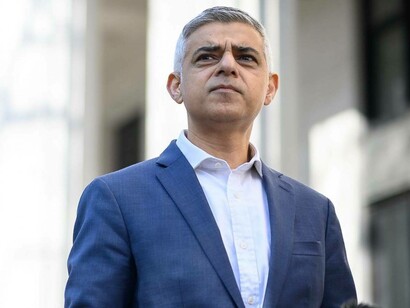 London Mayor Sadiq Khan frowning at the recent cost of living troubles in London, UK