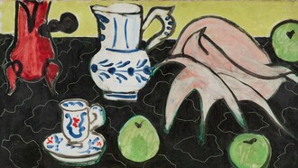 Still Life with Seashell on Black marble; 1940. Olio su tela. The Puskin State Museum of Fine Arts. Photo Archives Matisse. Succession H. Matisse. Artwork. Succession H. Matisse Dac

