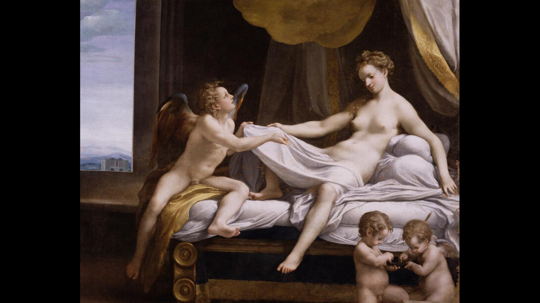 Danaë, about 1530, Correggio (Antonio Allegri), oil on canvas. Galleria Borghese, Ministero dei Beni e delle attività culturali e del Turismo, Rome