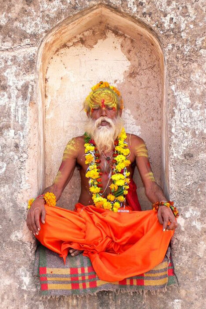Meditare a Rajasthan, India 