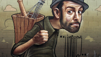 Simpático autorretrato del artista andaluz