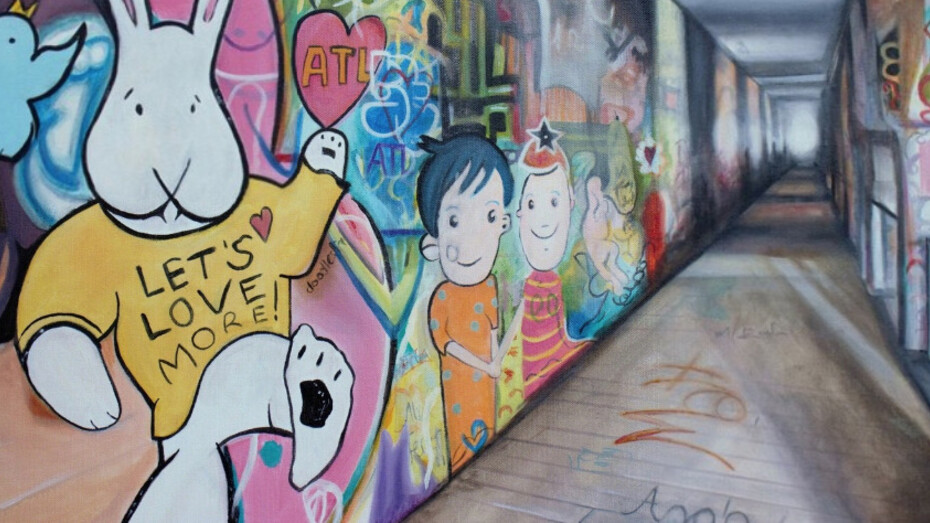 Walking the ATL. Courtesy of Brickworks Gallery