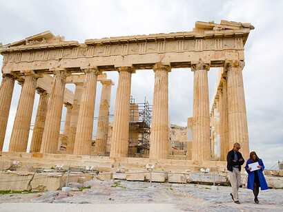 Former president Barack Obama visiting Athens, Greece