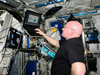 Scott Kelly a bordo della Stazione Spaziale Internazionale