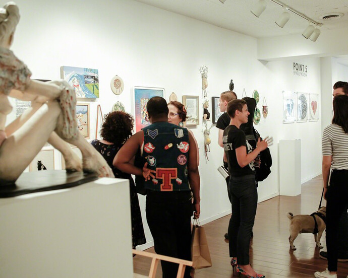 Stitched, Exhibition view. Courtesy of Paradigm Gallery + Studio 