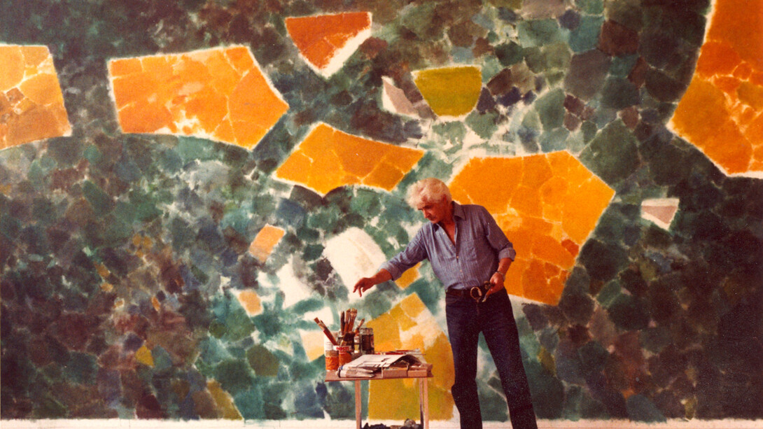 H.A. Sigg in his studio. Courtesy of Walter Wickiser Gallery, New York