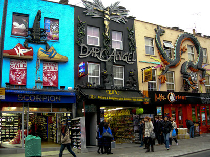 Londres. Calles y comercios de Camden Town