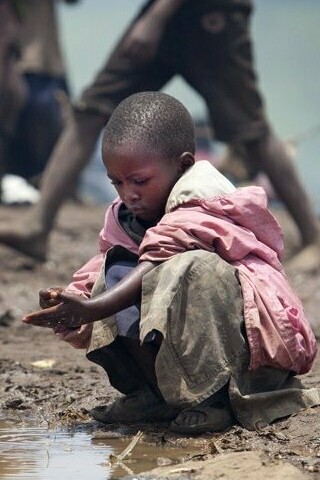 Campo de MONUSCO durante la guerra de Kitshanga, República Democrática del Congo, 2013