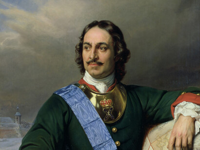 Kaiser Peter der Große. Paul Delaroche (1797-1856). 1838, Öl auf Leinwand 97X130.6 cm, Hamburger Kunsthalle