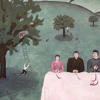 William Schaeuble, Apple peelers, 2024. Courtesy of Anna Zorina Gallery 