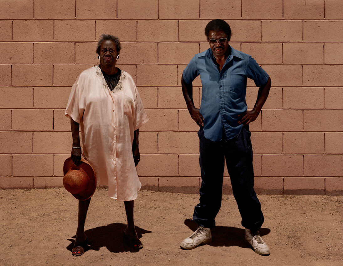 Taryn Simon, Larry Youngblood, Alibi location, Tucson, Arizona, With Alice Laitner, Youngblood’s girlfriend and alibi witness at trial, Served 8 years of a 10.5-year sentence for Sexual Assault, Kidnapping and Child Molestation, The Innocents, 2002, Archival inkjet print / 121,9 x 157,5 cm, Courtesy of the artist © 2014 Taryn Simon