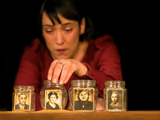 Puesta en escena de «Conservando memoria» escrita y dirigida por Izaskun Fernández y Julián Sáenz-López