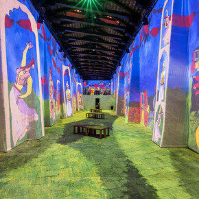 Maqbool Fida Husain, The rooted nomad, the exhibition, exhibition view. Courtesy of Kiran Nadar Museum of Art