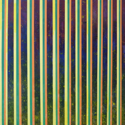 Matthew Carver, Miranda's Excursions, 2015, acrylic on canvas, 91 x 91 cm 