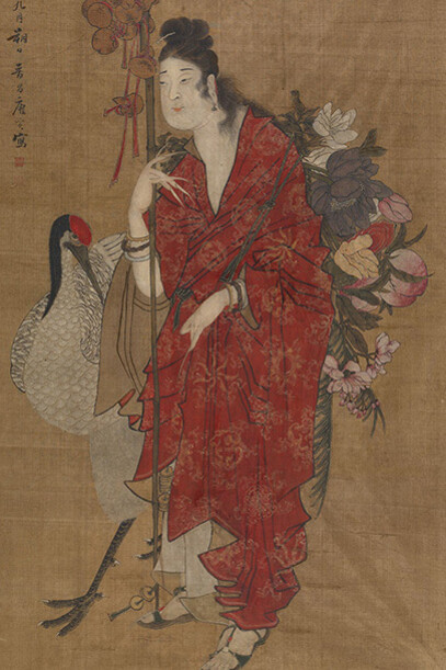 Female immortal with Crane, China, Ming dynasty (1368–1644). Courtesy of Cincinnati Art Museum