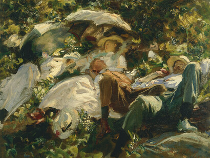 Group with Parasols by John Singer Sargent, c.1904–5
© Private collection