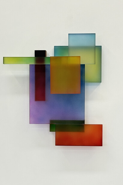 Greg Chann, Wall stack IX, 2024. Courtesy of Kathryn Markel Fine Arts