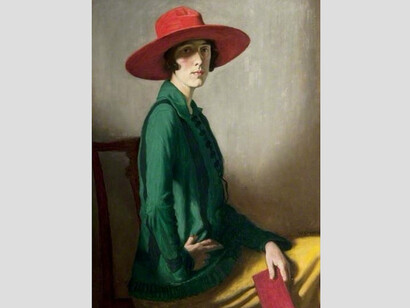 William Strang Lady with a Red Hat 1918 Lent by Glasgow Life (Glasgow Museums) on behalf of
Glasgow City Council. Purchased 1919