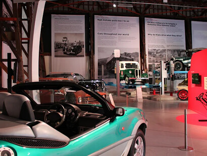 Whakahohoro. Accelerate: driving New Zealand, exhibition view. Courtesy of MOTAT