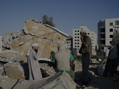 One of Yasser Arafat's headquarters, Gaza, Palestine