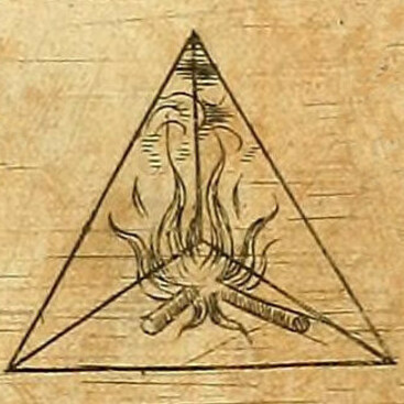 Zuordnung der platonischen Körper zu den Elementen in Keplers Harmonice mundi: Feuer