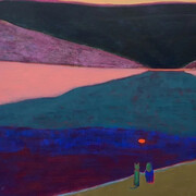 Caroline Burdett, Psychic besties (detail), 2025. Courtesy of Benrubi Gallery 