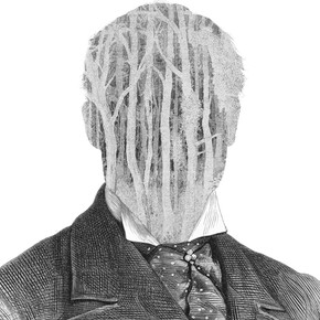 Dan HIllier Ghost - screen print 76cm x 112cm & 56cm x 76cm. Courtesy of Saatchi Gallery